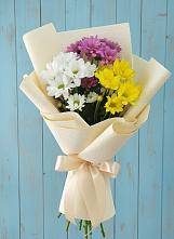 Букет цветов из:  Хризантемы #REPLACE_PRED# Сосны