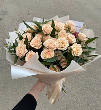 Букет Кремовые розы Латте в Сосны