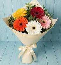 Букет цветов из:  Герберы в Сосны