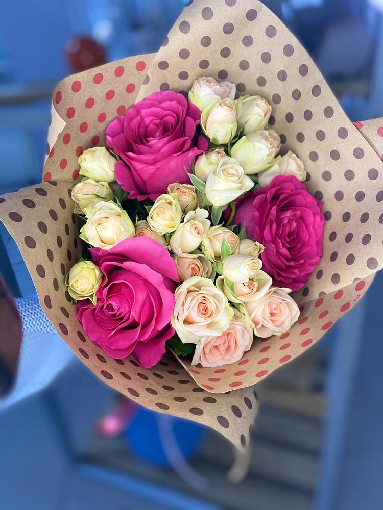 Букет цветов из: Розы в Сосны