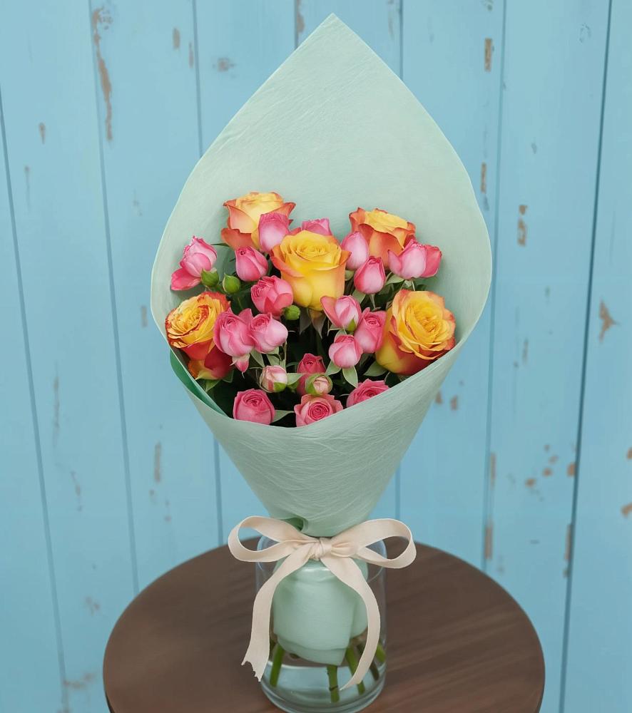 Букет цветов из: Розы в Сосны