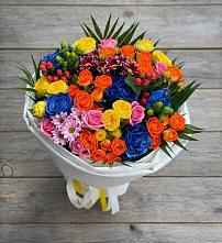 Букет цветов из:  Розы и Хризантемы в Сосны