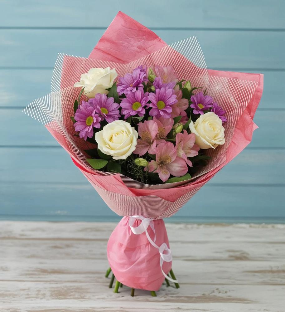 Букет цветов из: Герберы в Сосны