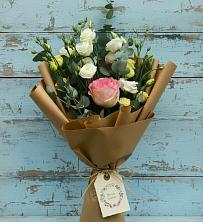 Букет цветов из:  Розы и Лизиантусы в Сосны