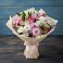 Букет цветов из: Хризантемы, Альстромерии и Розы в Сосны